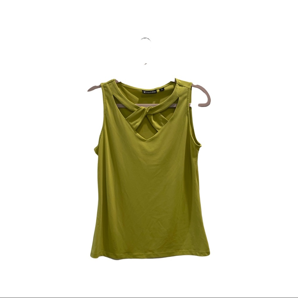 New York and company neon green blouse
